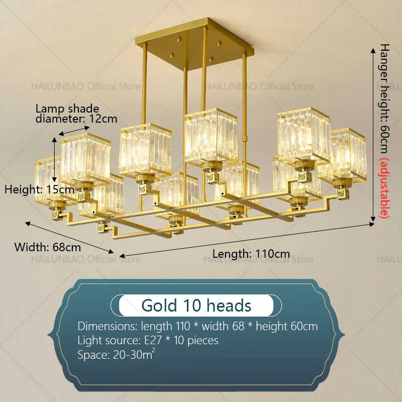 Crystal Chandelier: Modern, Luxe, & Chic for Living Room, Bedroom, Restaurant & Villa