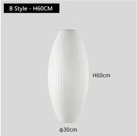 Silk Ball Pendant Lamp for Home, Shop, and Bar Decor