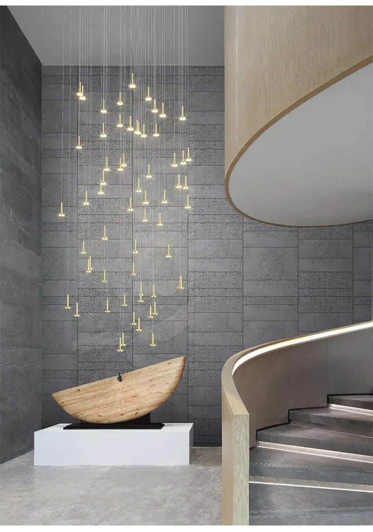 Minimalist Meteor Shower Chandelier for Modern Home Decor Lighting