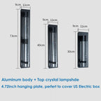 Crystal Bubble LED Wall Lamp: Stylish Exterior Lighting for Garden, Porch & Entryway