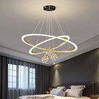LED Circle Ring Ceiling Chandelier Pendant Lamp for Living Room, Bedroom, Kitchen