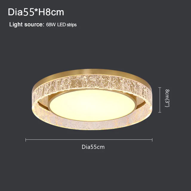 Luxury Nordic Chandelier Ring Ceiling Lamp for Modern Villa Living Room