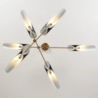 Modern Iron Hanging Ceiling Lamp LED Light Chandelier for Living Room Bedroom Shop Bar