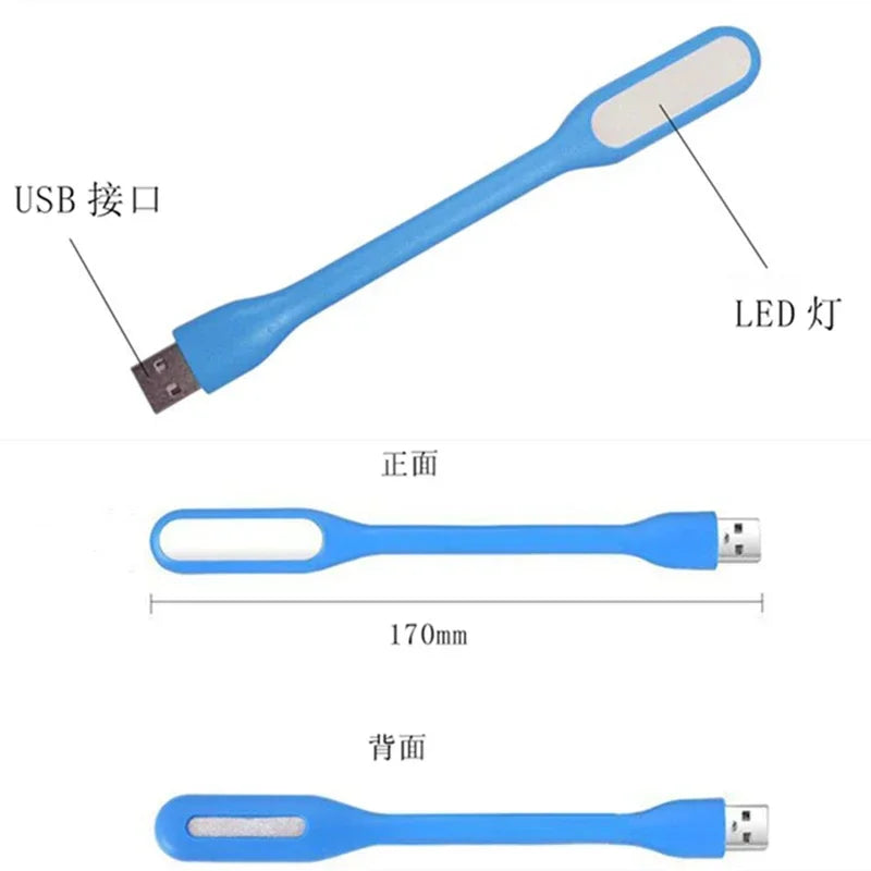 USB LED Reading Lamp - Night Light, Portable, Flexible, Protects Eyesight