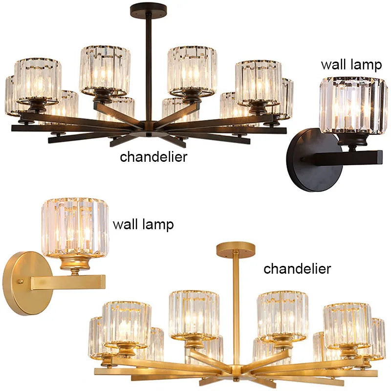 Round Black Chandelier Geometric LED Indoor Hanging Lighting For Modern Minimalist Living Room
