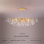 Elegant Gold Crystal Chandelier for Modern Luxury Living Spaces