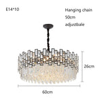 Modern Crystal Chandelier for High-End Living Room Decor Lighting