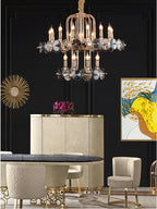 Crystal Living Room Chandelier: Luxury European Designer Lighting Fixtures