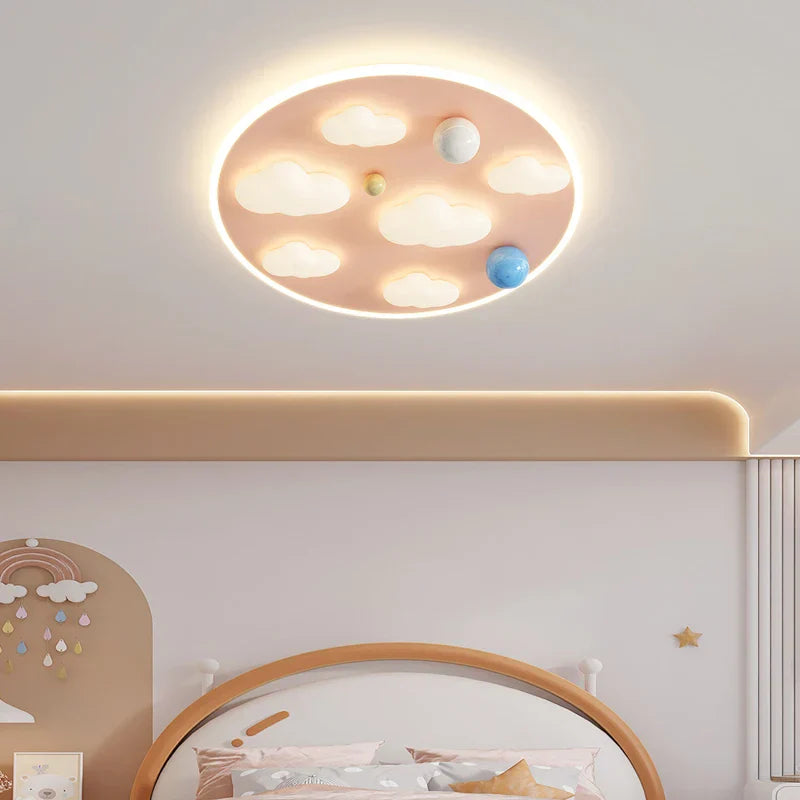 Cloud Shape Ceiling Lights Pink Blue 50CM - Indoor Decorative Ceiling Lamps