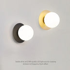 LED Glass Ball Wall Light: Modern Indoor LED Sconce for Home Interior Lighting