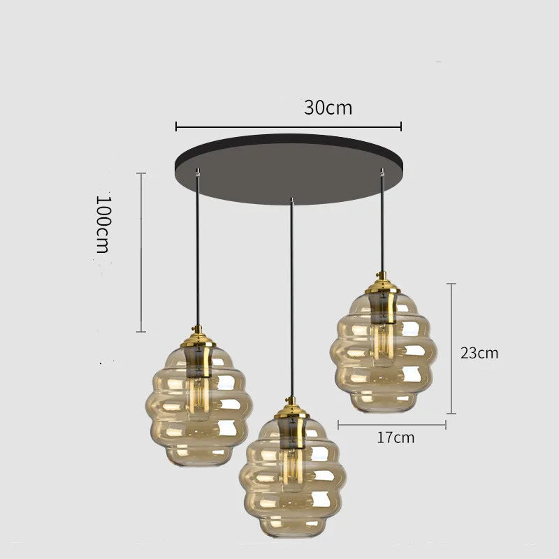 Colorful Glass Ball Pendant Light for Kitchen Dining Bar Home Decor