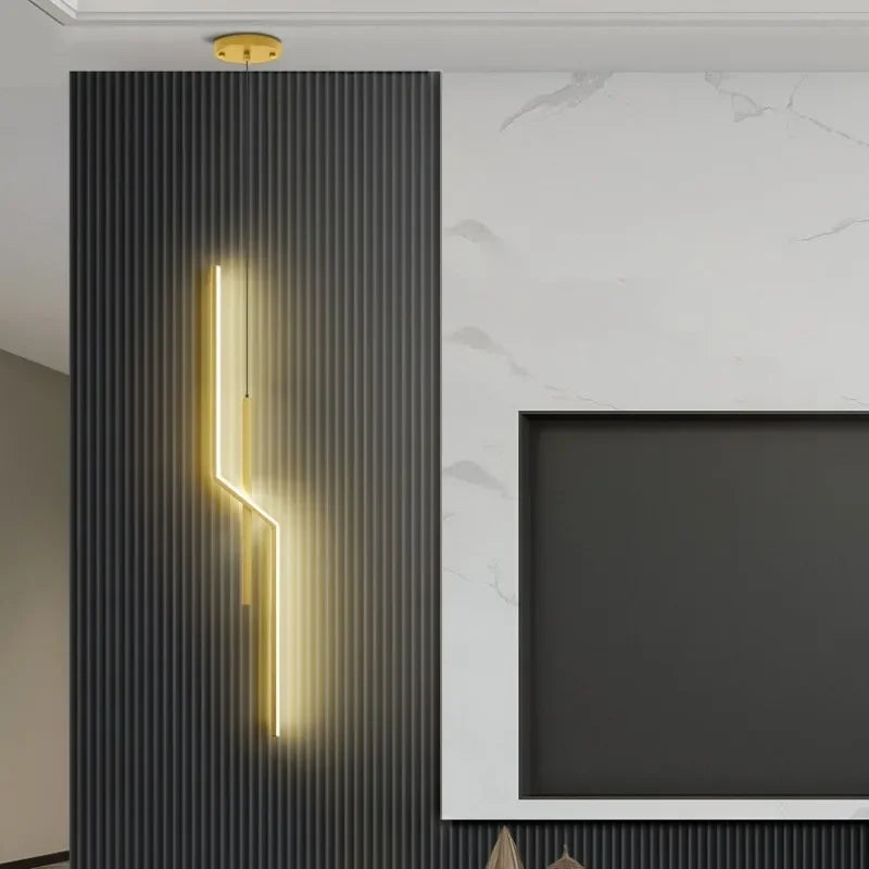 Modern LED Pendant Lamp for Bedroom Living Room Restaurant in Gold or Black