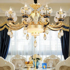 Crystal Chandelier: European Elegance for Living, Dining & Bedroom