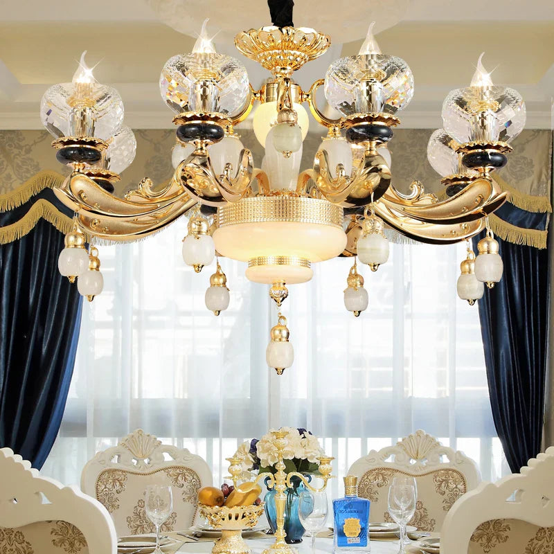 Crystal Chandelier: European Elegance for Living, Dining & Bedroom