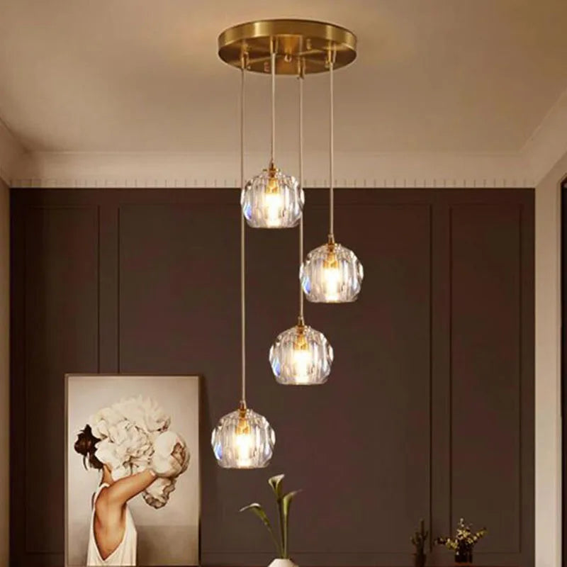 Nordic Spiral Chandelier Light for Dining Room with Modern Design