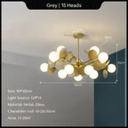 Glass Hanging Ceiling Lamp for Kids Room, Living Room, Bedroom - Modern Chandelier & Home Decor