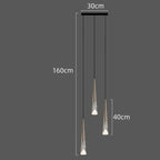 LED Rain Drop Chandelier Staircase Pendant Light Fixture Modern Nordic Design