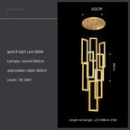 Crystal LED Pendant Light Luxury Stairs Lustre Modern Lighting Fixture