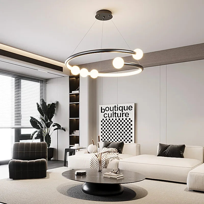 Modern LED Chandelier Pendant Lamp for Dining and Living Room