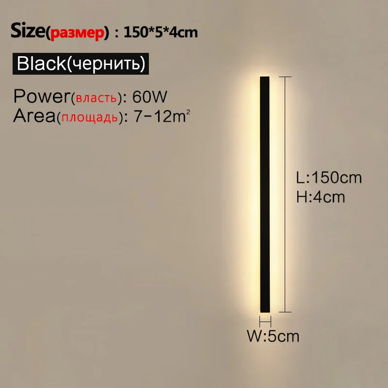 Modern Nordic Outdoor Wall Light LED IP65 110/220v - Waterproof Garden Wall Lamp