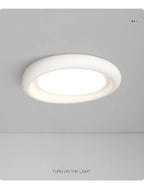 Cream LED Ceiling Lamp for Girl's Room - Modern Minimalist Master Bedroom Lighting