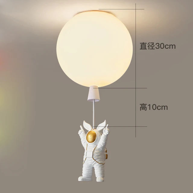 Astronaut Space Ball Ceiling Lamp for Kids Room or Corridor