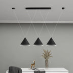 Modern Black & White Pendant Lamps for Kitchen, Living, Dining Room, Bar - LED Hanging Fixture