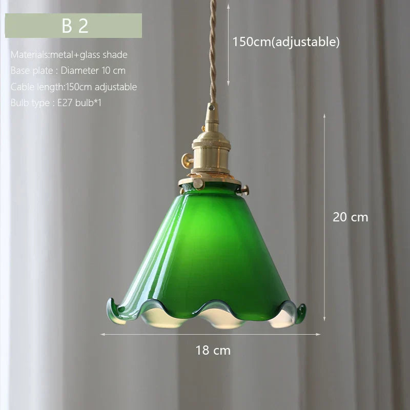 Scandinavian Brass Chandelier: Modern Luxury Glass Hanging Lamp for Dining Table & Bedside