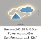 Modern Kids Room Ceiling Chandelier for Bedroom Study Living Room Lighting Fixtures