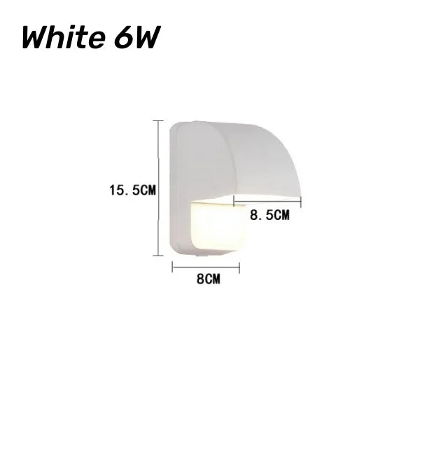 Rotatable LED Wall Lamp for Bedroom, Staircase, Balcony - Modern Minimalist Design