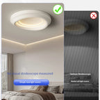 White Round LED Ceiling Light with Remote Control for Bedroom & Living Room