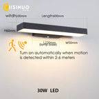 Dusk Dawn Motion Sensor Outdoor Wall Light Modern Sconces for House Garage Balcony