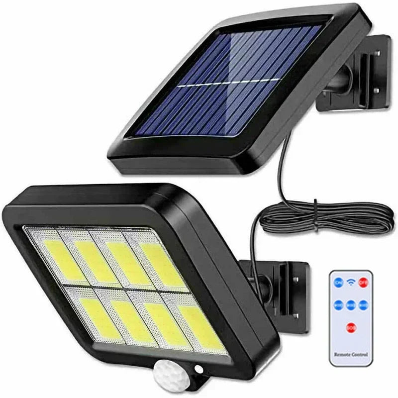 Solar Split Wall Lamp 3 Mode Motion Sensor Waterproof Garden Street Light