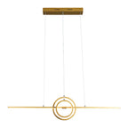 Modern LED Chandelier Remote Control Dimmable Hanging Lamp for Dining Room Kitchen