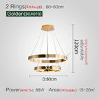 Diamond Ring Chandelier | Nordic Crystal Bedroom and Living Room Luxury Lamp