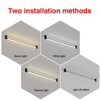 Black Bar Linear Wall Light for Living and Dining Room Lighting