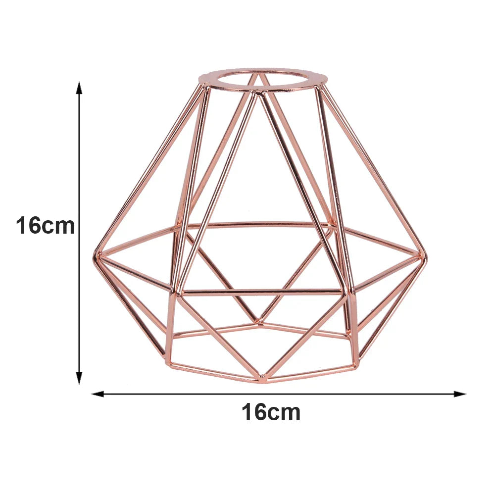 Geometric Metal Light Cage Cover Pendant Lampshade