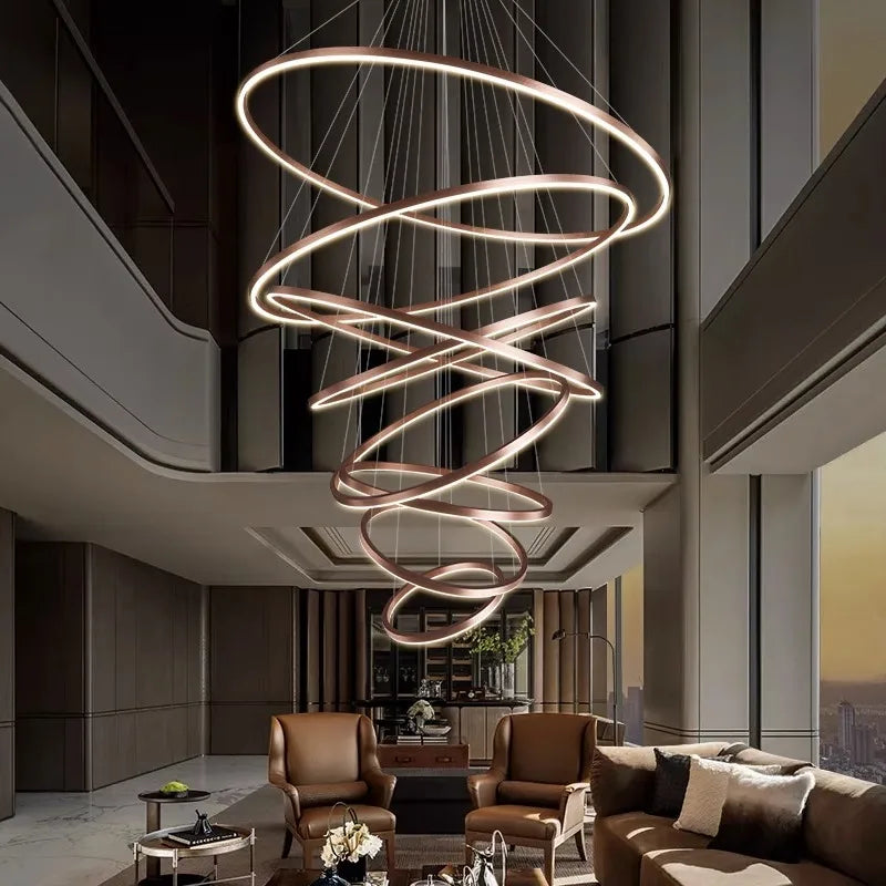 Nordic Home Stair Chandelier Living Room Pendant Light Dining Room Ceiling Light