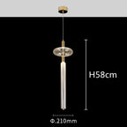 Glass Tubes LED Chandelier: Modern Luxury for Living Room, Bedroom, Hotel & Aisle