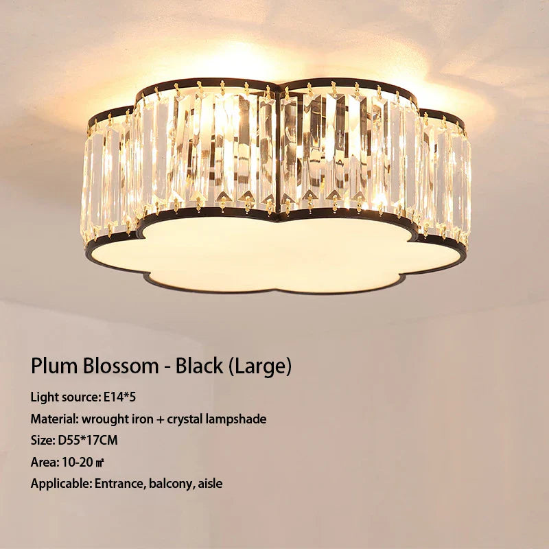 Luxury Crystal Ceiling Lights LED Chandeliers for Living Room Bedroom Lighting