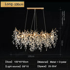 Modern Luxury Crystal Led Chandelier for Dining Living Room Hotel Hall