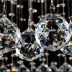 Double Spiral Crystal Chandelier Superdense K9 Crystal Hotel Villa Ladder Chandelier