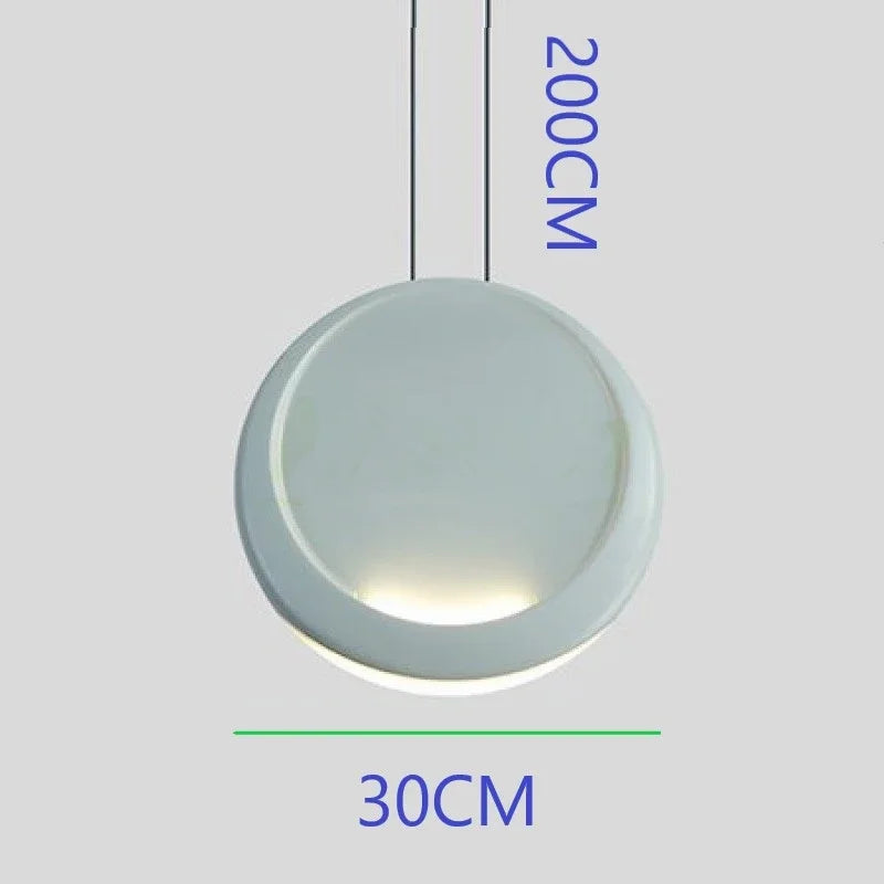 Scandinavian Moon Crescent Chandelier, Minimalist Kitchen Island Pendant Lamp