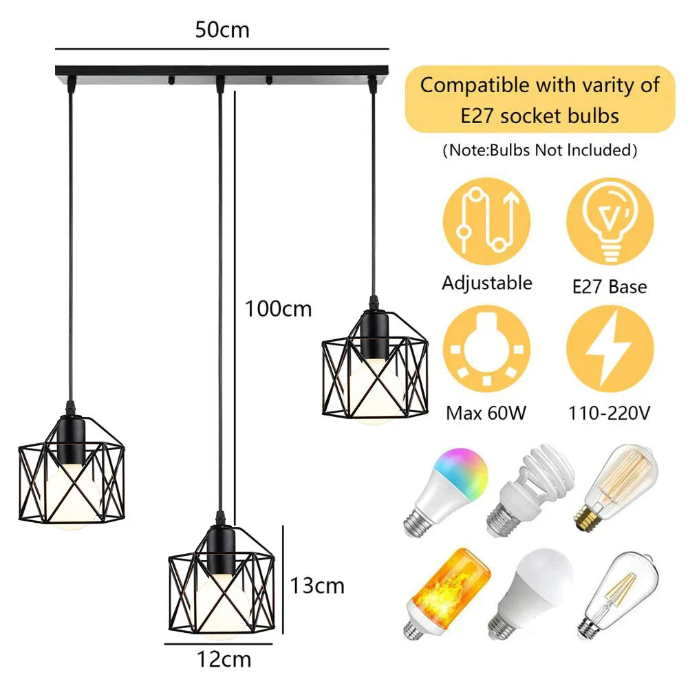 Wood LED Pendant Chandelier: Modern Nordic Home Decor Hanging Light for Kitchen, Living, Dining Room