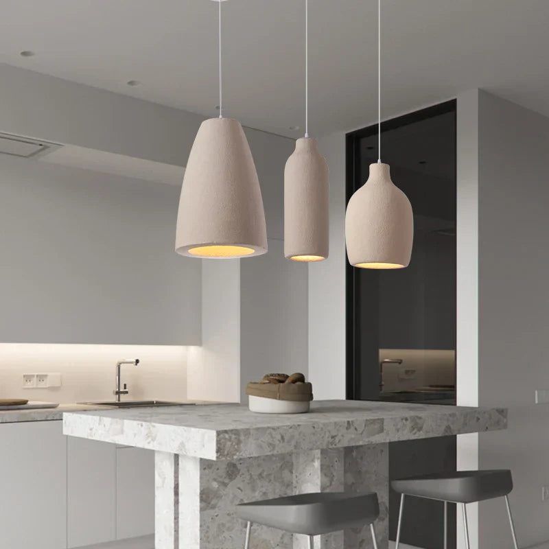 Nordic Minimalist Wabi Sabi LED Chandelier for Restaurant and Bar Decor