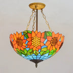 Stained Glass Tiffany Chandelier Pendant Light for Mediterranean Home Decor