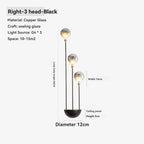 Copper Fireworks LED Ceiling Chandelier for Modern Bedroom and Living Room Decor