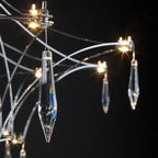 Firefly Crystal Chandelier Modern Suspension Design for Living/Dining/Bedroom