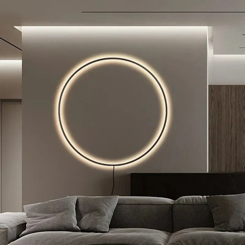 Round LED Wall Lamps for Bedroom & Living Room Decor