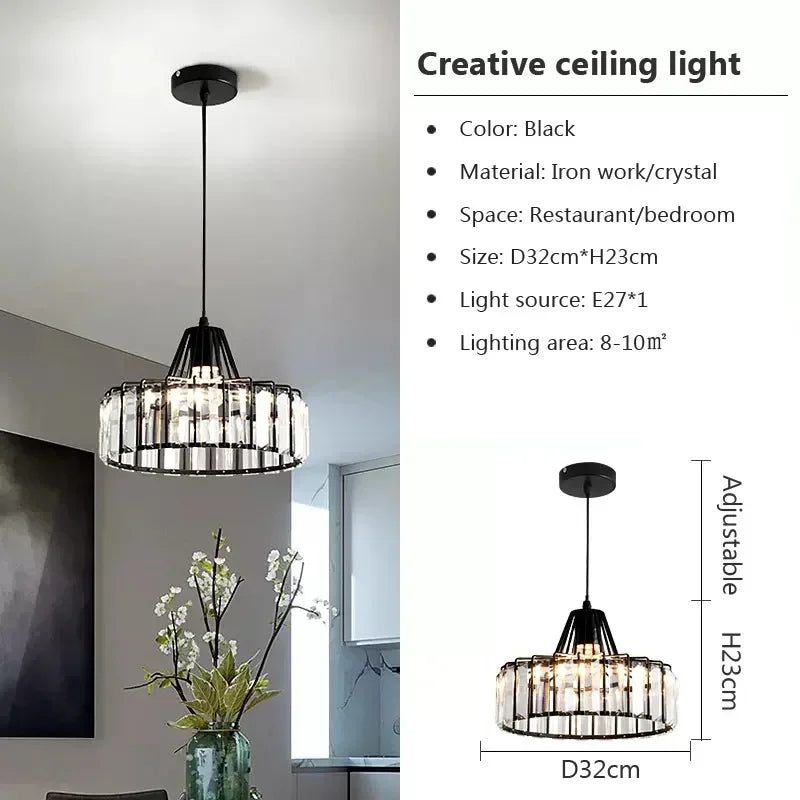 Modern Nordic Glass Chandelier for Kitchen Island Dining Room Lighting Fixtures